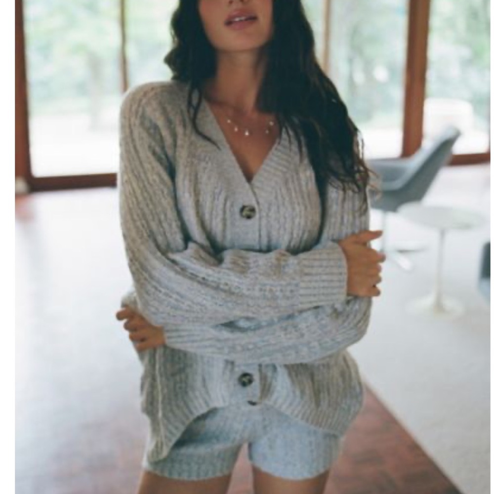 UO Out From Under Hayden Cable Knit Set